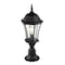 Z-Lite Wakefield 1 Light Outdoor Pier Mounted Fixture, Black & Clear Beveled 522PHM-553PM-BK - alternate 3